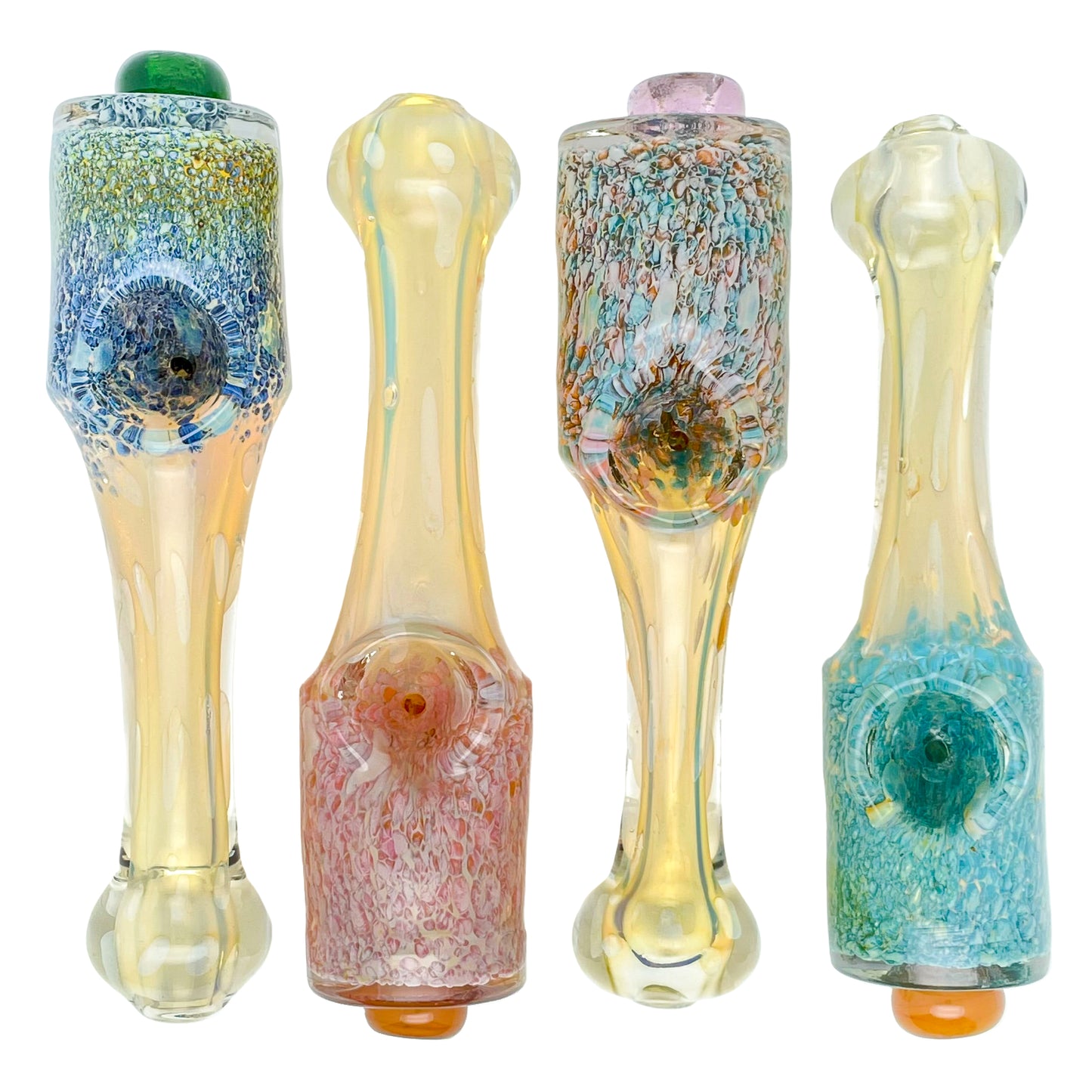 6.25" Colorful Frit Spoon Pipe