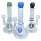 9" Rolled Neck and Donut Perc Water Pipe
