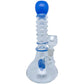 9" Rolled Neck and Donut Perc Water Pipe