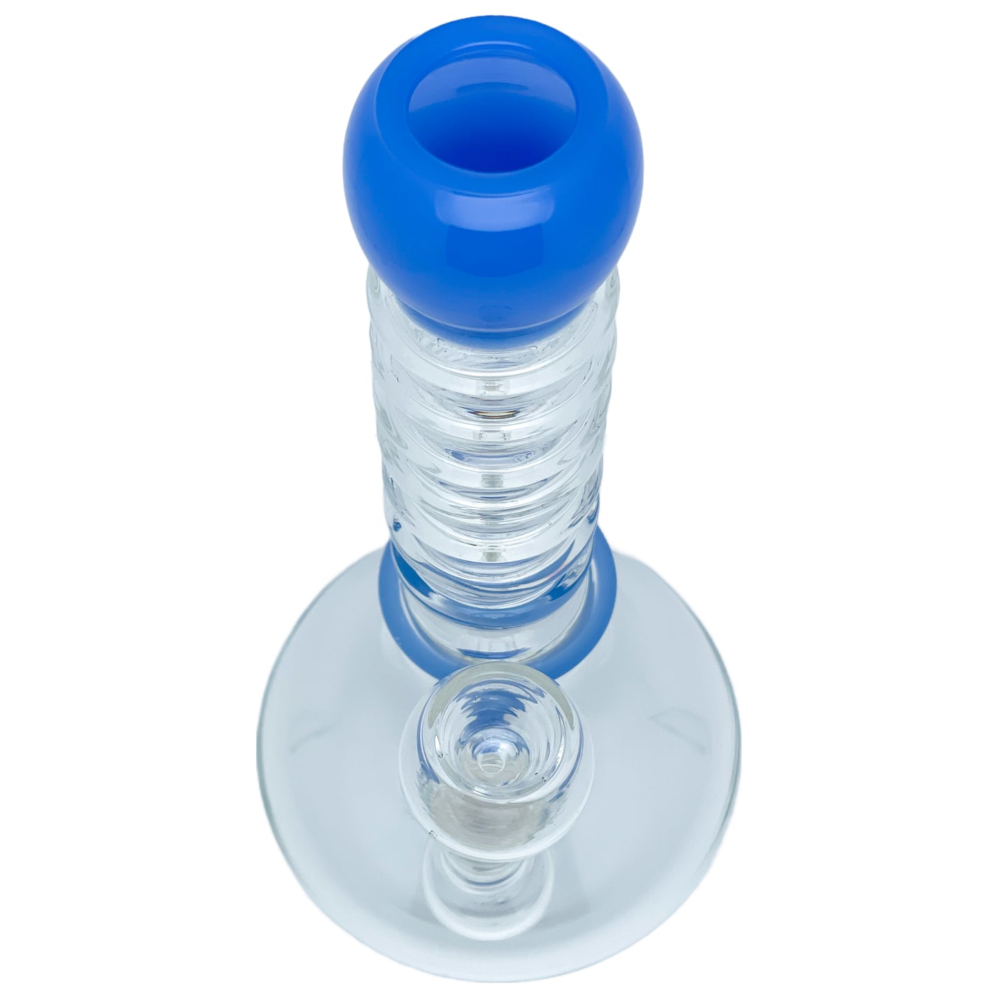 9" Rolled Neck and Donut Perc Water Pipe