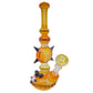 10.5" Bee & Flower Glass Water Pipe