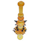 10.5" Bee & Flower Glass Water Pipe
