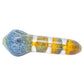5.25" Frit Spoon Pipe with Flower