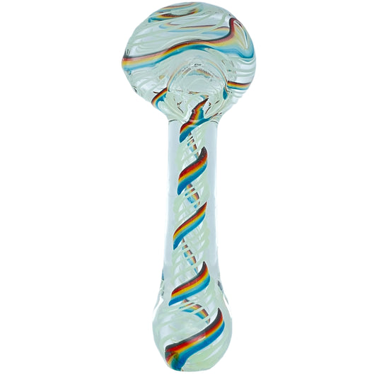 glass swirl spoon pipe