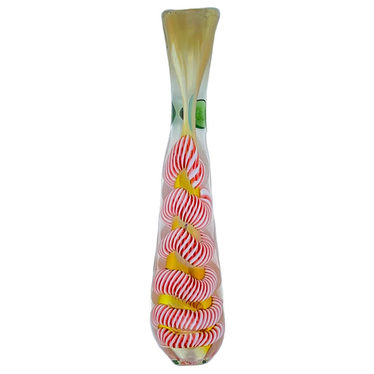 candy cane chillum with knocker