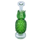 8" Bent Neck Green Pineapple Glass Water Pipe