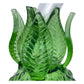 8" Bent Neck Green Pineapple Glass Water Pipe