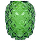 8" Bent Neck Green Pineapple Glass Water Pipe