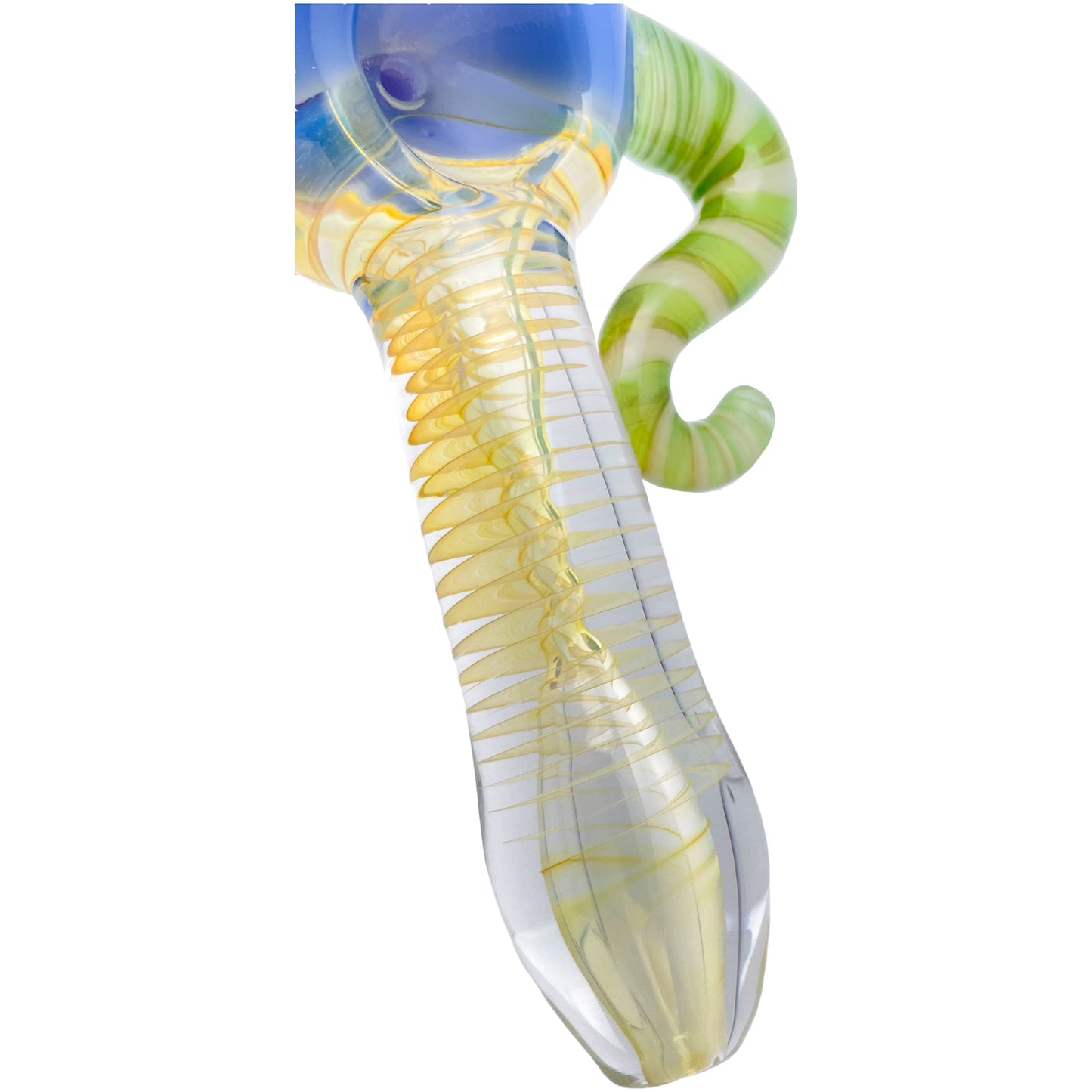 4.75" Spiral Tinted Spoon Pipe